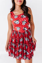 Load image into Gallery viewer, Minnie's Holly Check | ADULT Mesh Dress