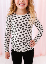 Load image into Gallery viewer, Black Mini Hearts | Soft Long Sleeve