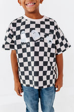 Load image into Gallery viewer, Skateboard Ghost | Checkered Boxy Tee