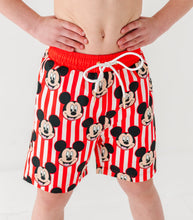 Load image into Gallery viewer, Red Stripe Mickey | BOY Swim Shorts
