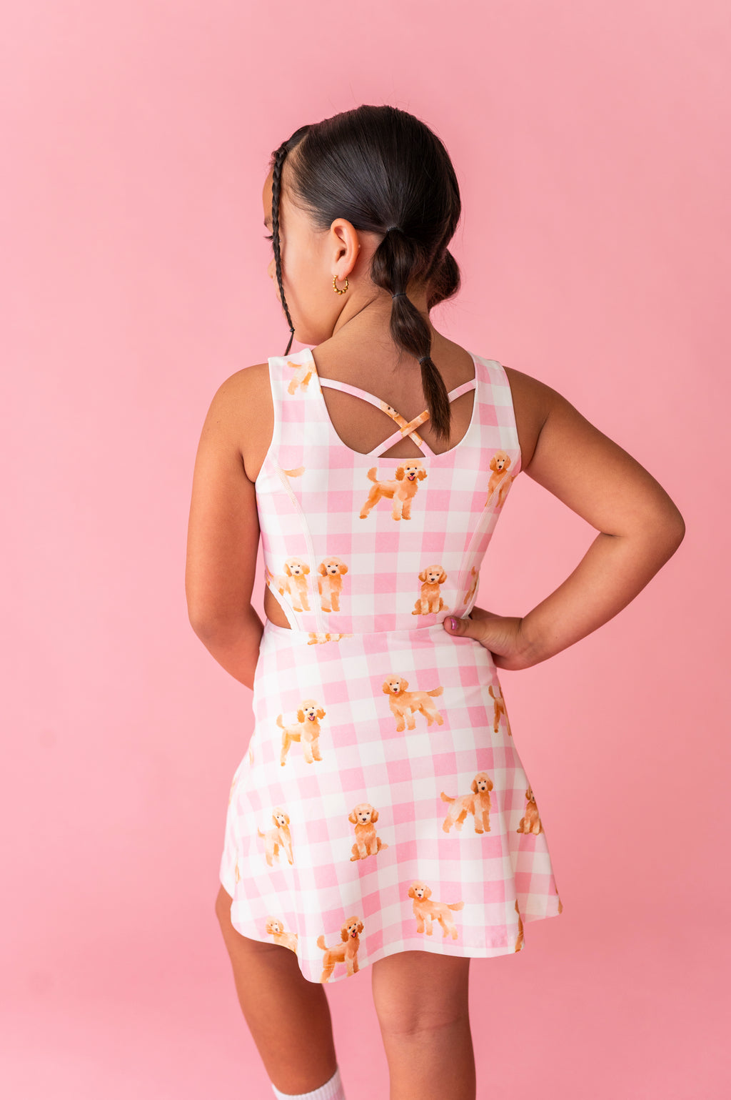 Puppy Picnic | Open Sides Active Dress (with shorts!)