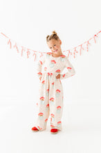 Load image into Gallery viewer, Pink Santas | ROMPER