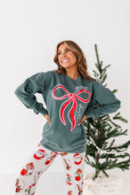 Load image into Gallery viewer, RED BOW (GREEN SHIRT) | Adult *SWEATSHIRT*