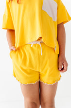Load image into Gallery viewer, Lemon Drop | Boxy Crop + Shorts RIB Set