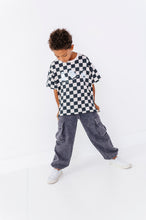 Load image into Gallery viewer, Skateboard Ghost | Checkered Boxy Tee