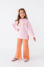 Load image into Gallery viewer, Peach Patch Plaid | Wide-Leg Pants