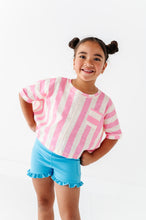 Load image into Gallery viewer, Cotton Candy Stripe | Boxy Crop