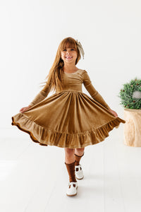Carmel | Velvet Bow Back Dress