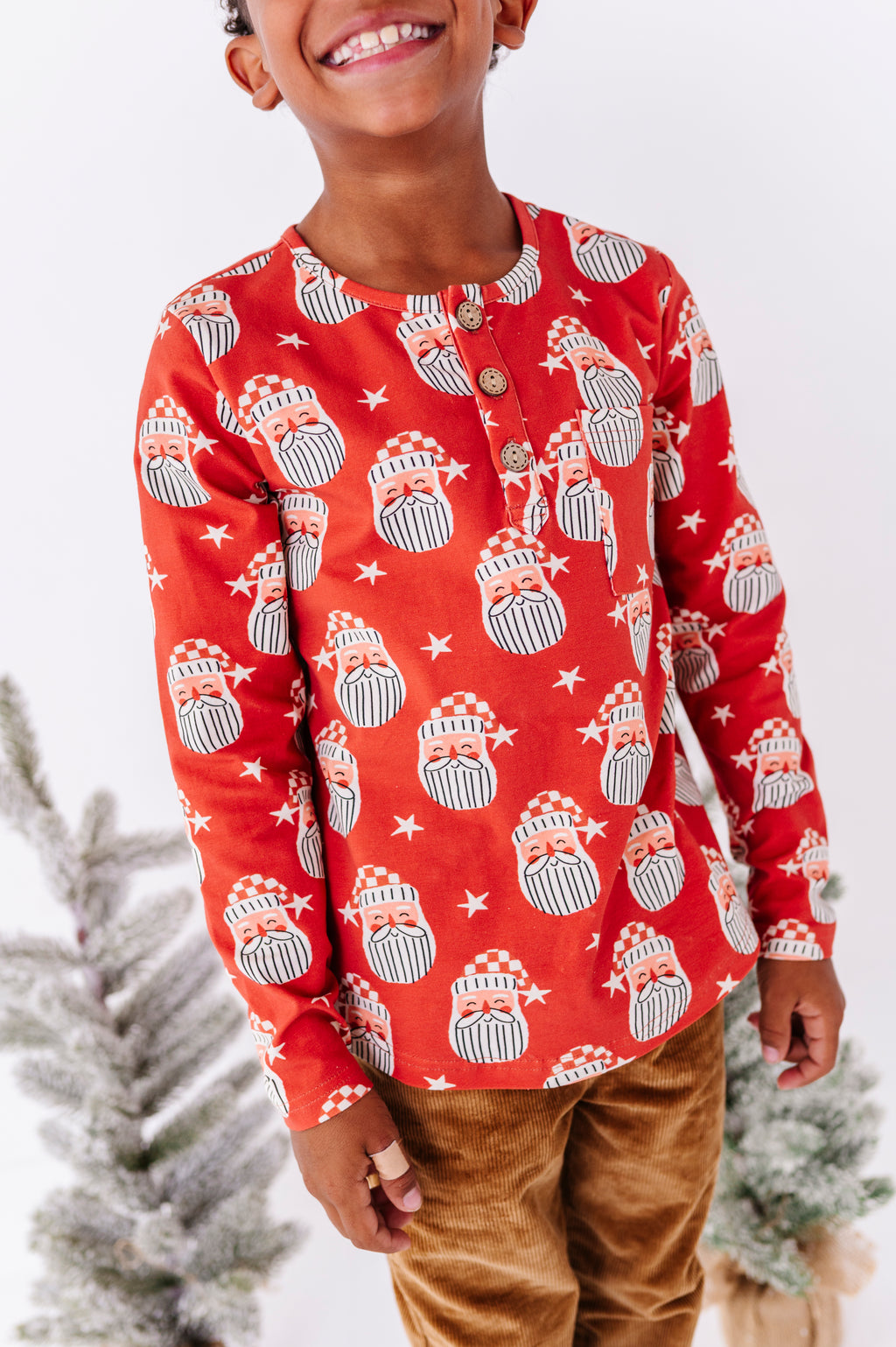 Retro St. Nick | Button Henley