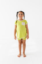 Load image into Gallery viewer, Lime Wedge | Mini Dress + Biker Shorts RIB Set