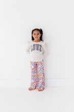 Load image into Gallery viewer, Checkered ‘LOVE’ | Cream Ruffle Long Sleeve