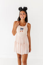 Load image into Gallery viewer, Pumpkin Bow TAN | (ADULT) Mesh DRESS