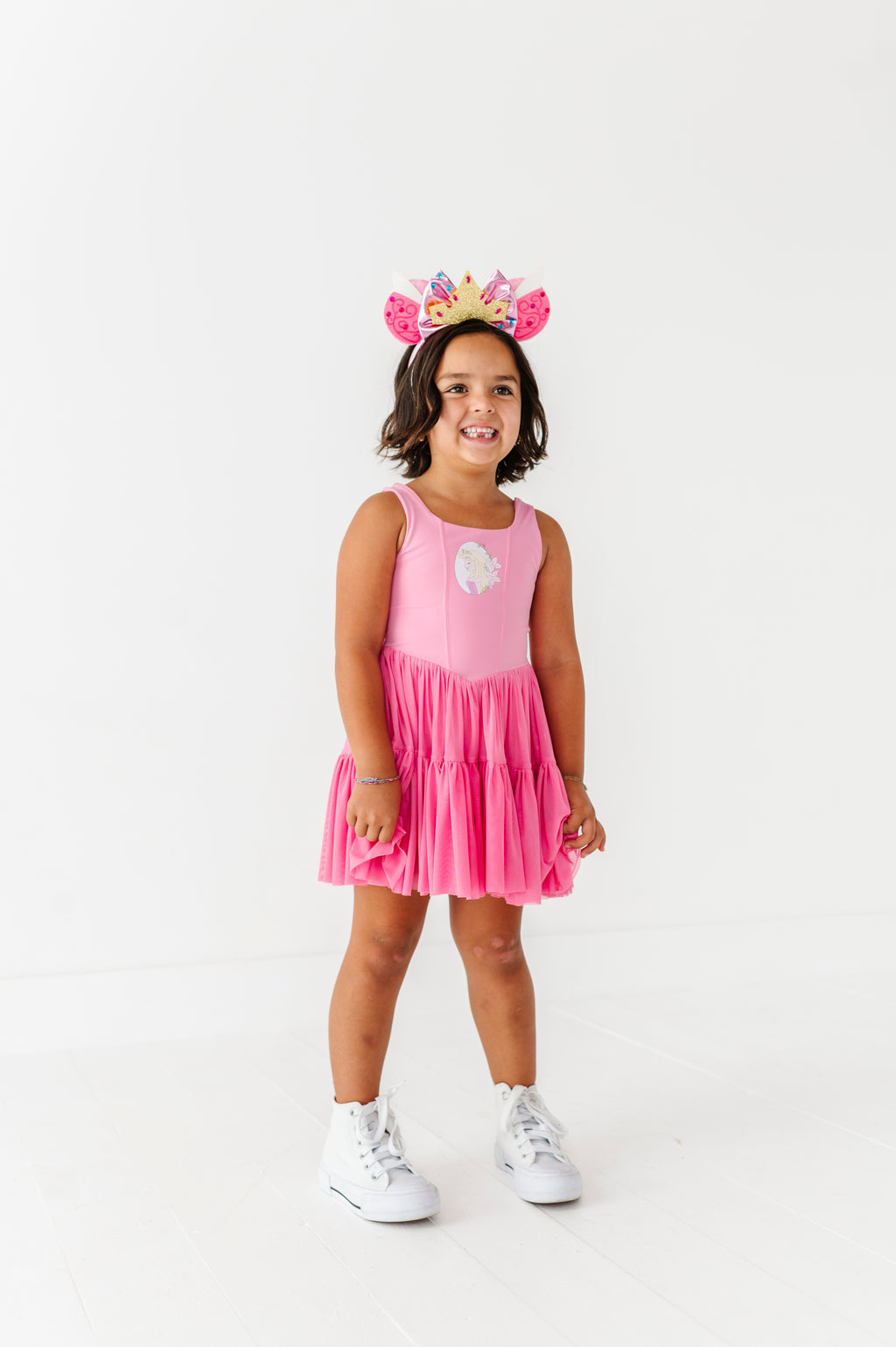Aurora (KIDS) | Fuchia Mesh DRESS