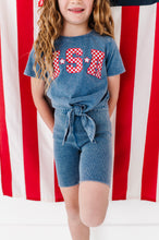 Load image into Gallery viewer, Navy RIBBED | Biker Shorts