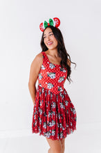 Load image into Gallery viewer, Minnie's Holly Check | ADULT Mesh Dress