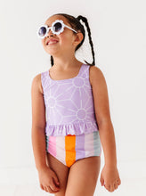 Load image into Gallery viewer, Sunny + Stripes: Ruffle TWO-PIECE Tankini