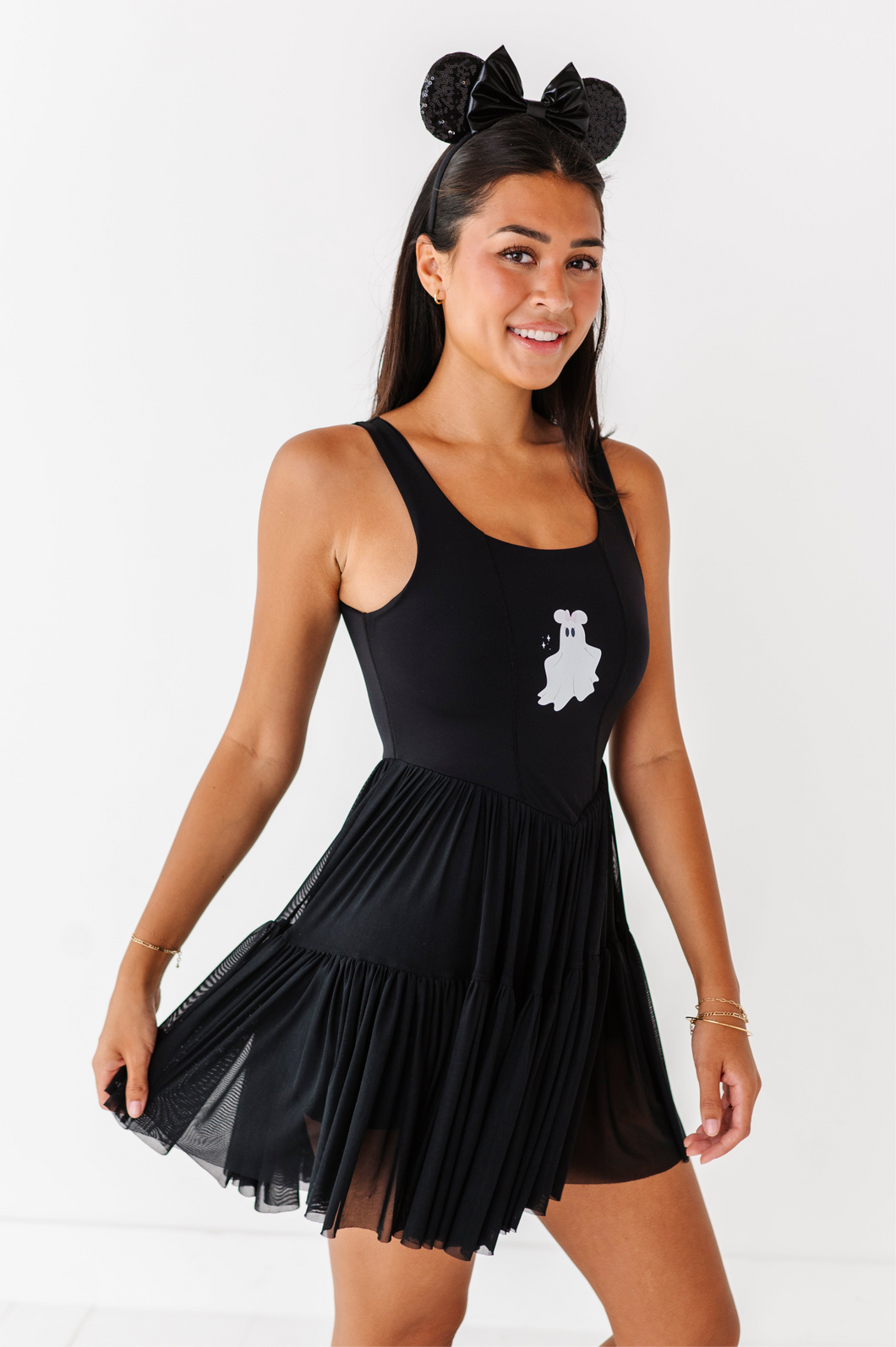 Minnie Ghost BLACK | (ADULT) Mesh DRESS