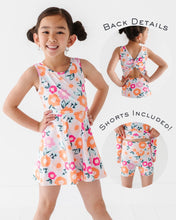 Load image into Gallery viewer, Poppy Floral | Twisty Back Dress (with detached shorts!)