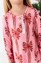 Load image into Gallery viewer, Peppermint Bows | DRESS (with shorts!)