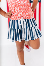 Load image into Gallery viewer, Navy Stripe Skort