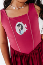 Mulan (KIDS) | Wine Mesh DRESS