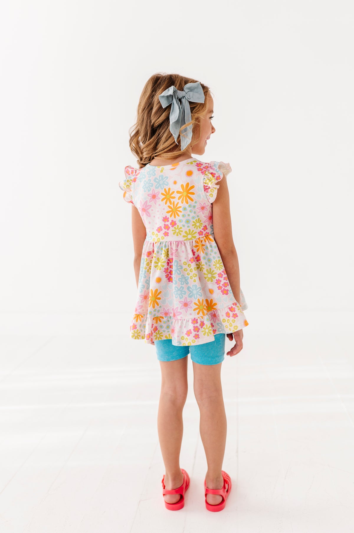 Summer Floral | Double Ruffle Peplum