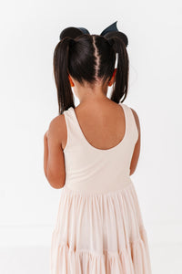 Pumpkin Bow TAN | (KIDS) Mesh DRESS