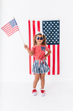 Load image into Gallery viewer, Navy Stripe Skort