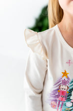 Load image into Gallery viewer, Nutcracker | WHITE Graphic Ruffle Shirt