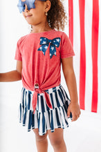 Load image into Gallery viewer, Navy Stripe Skort