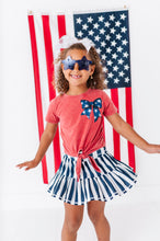 Load image into Gallery viewer, Navy Stripe Skort