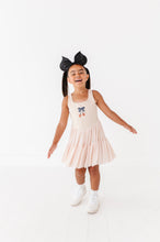 Load image into Gallery viewer, Pumpkin Bow TAN | (KIDS) Mesh DRESS