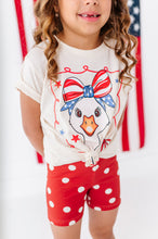 Load image into Gallery viewer, Red Navy Dotty | Biker Shorts