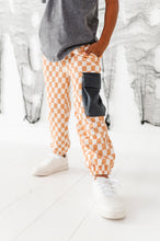Load image into Gallery viewer, Taupe Check | CARGO JOGGERS