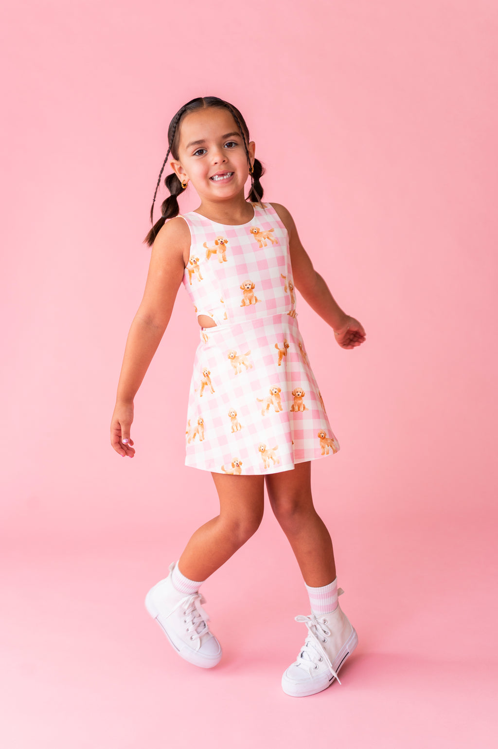 Puppy Picnic | Open Sides Active Dress (with shorts!)