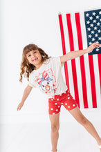 Load image into Gallery viewer, Red Navy Dotty | Biker Shorts