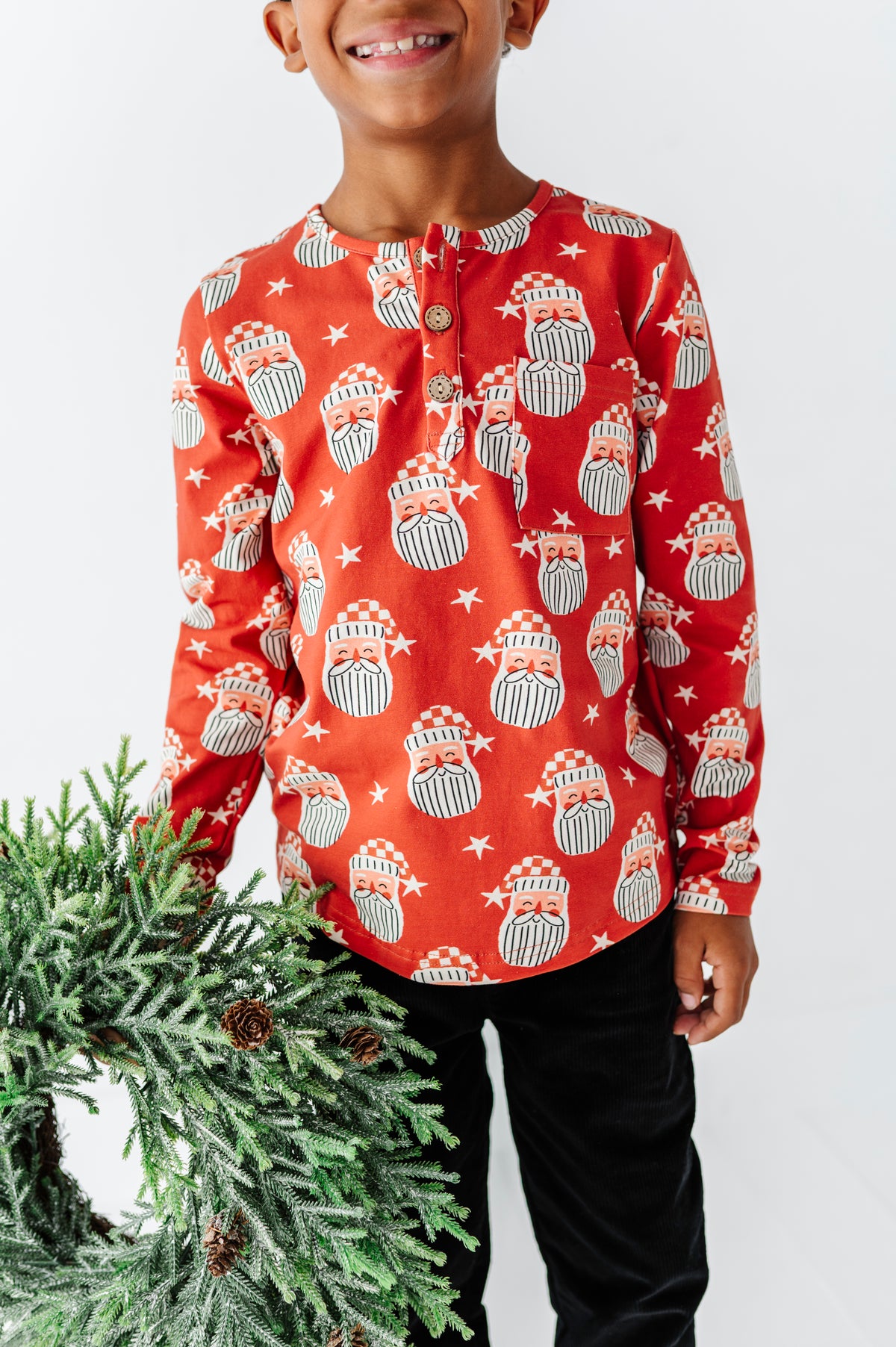Retro St. Nick | Button Henley