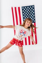 Load image into Gallery viewer, Red Navy Dotty | Biker Shorts