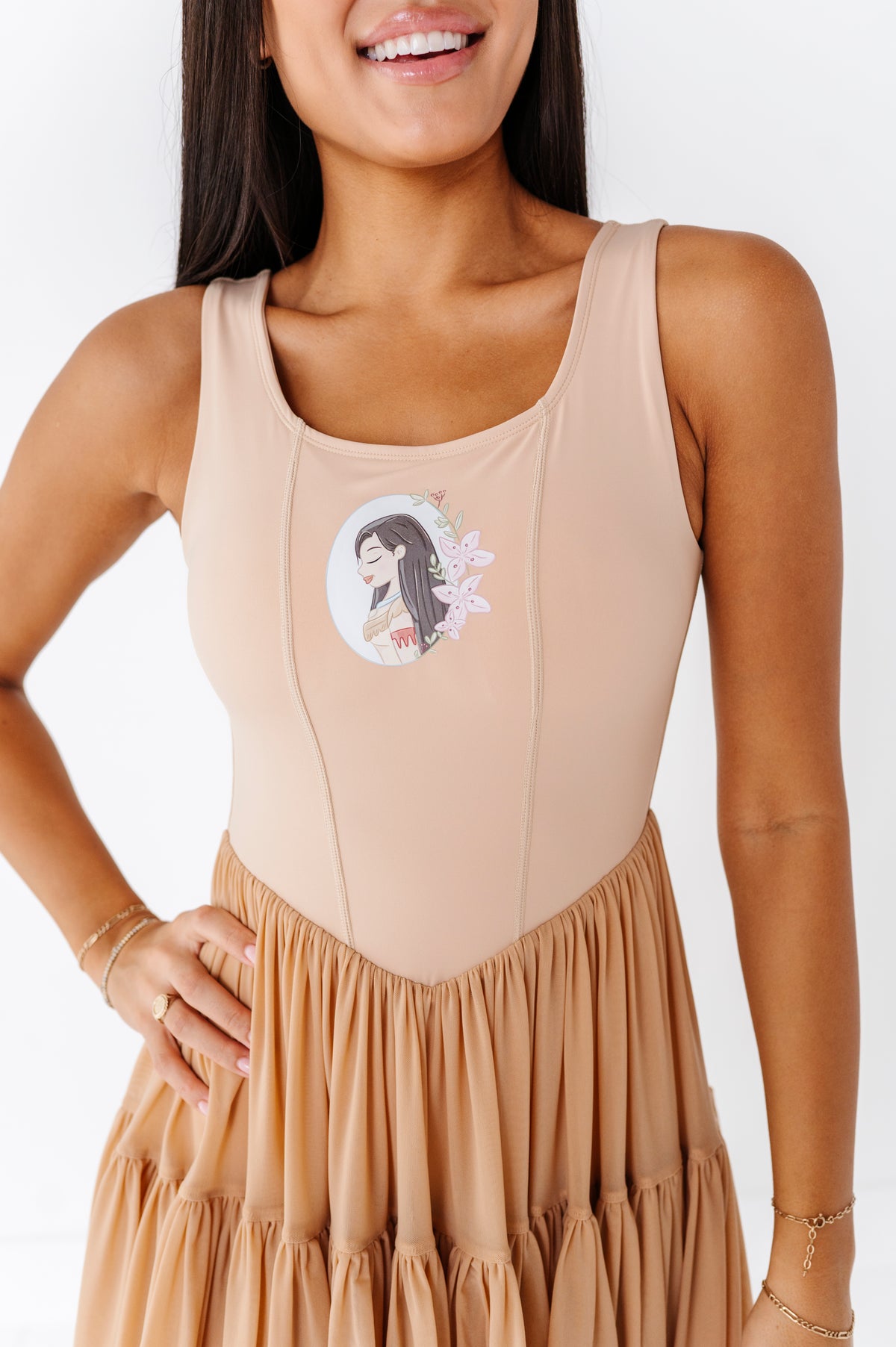 Pocahontas (ADULT) | Sand Mesh DRESS