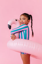 Load image into Gallery viewer, Cabanna Stripes | 1/4th ZIP RASHGUARD 2-PIECE