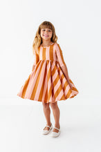Load image into Gallery viewer, Maple Sugar Stripe | Twirl Dress