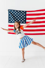Load image into Gallery viewer, USA Colorblock | TULIP CROP