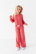 Sugarplum Bows | Ribbed 2-Piece Set