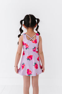 Strawberries | Open Sides Dress (with detached shorts!)