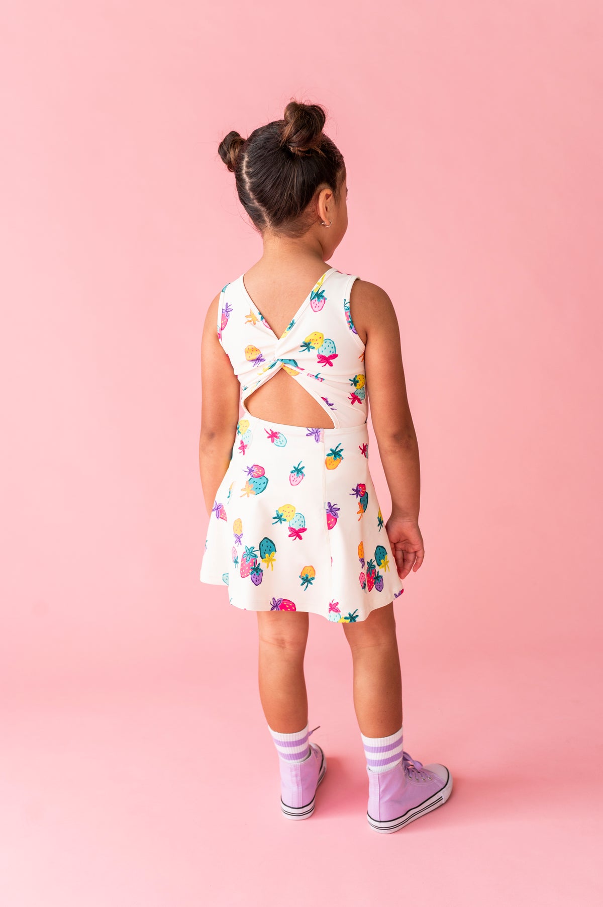 Sugar Berry | Twisty Back Active Dress (with shorts!)