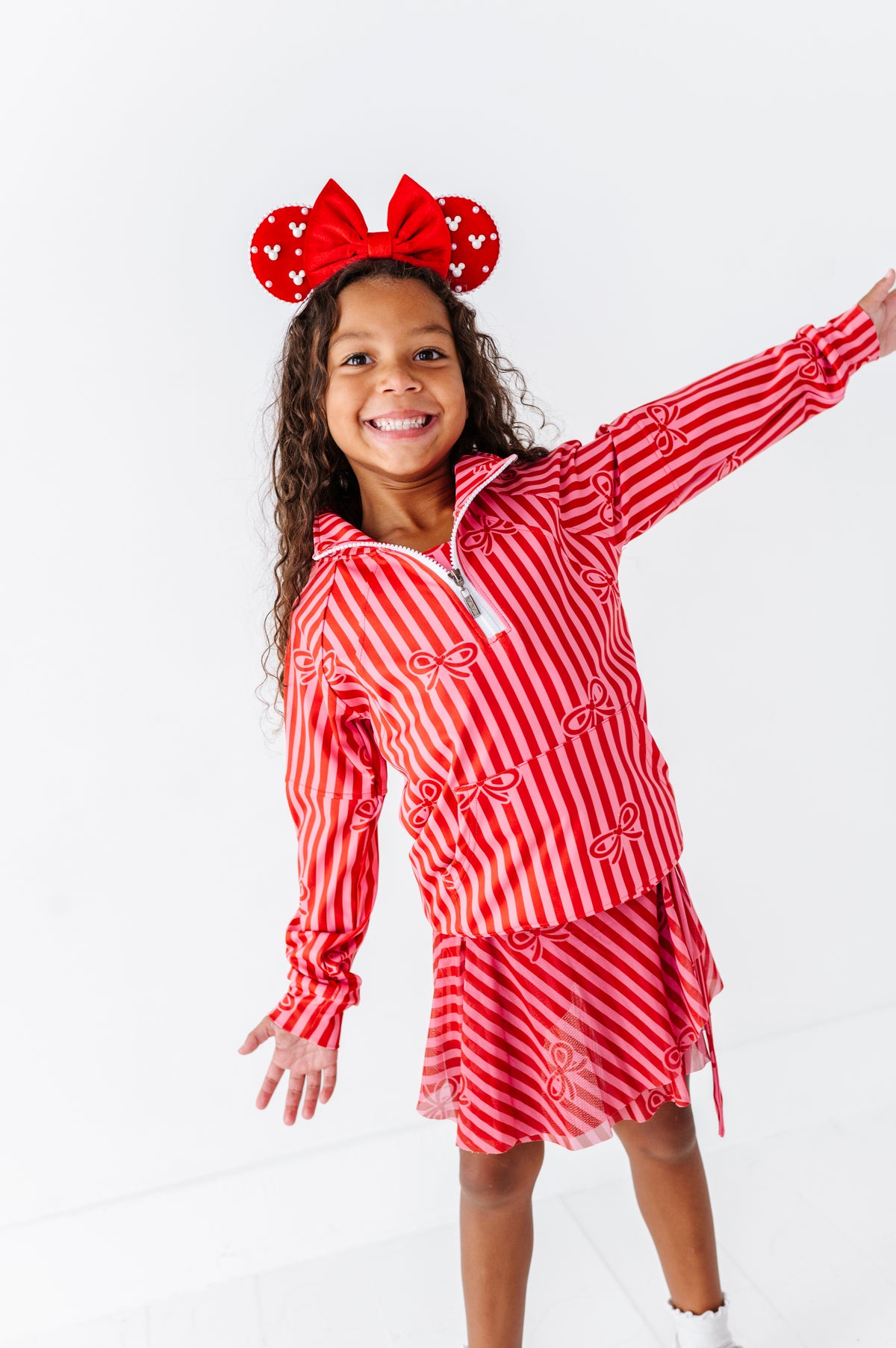 Merry Mouse Bows | KIDS 1/4th ZIP
