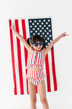 Load image into Gallery viewer, Spangled Stripes | Star Button TWO-PIECE