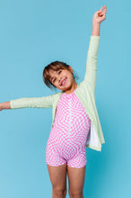 Load image into Gallery viewer, Lemon-Lime | ZIP RASH SHIRT