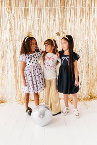 DISCO BALL BOW | Ruffle Tee