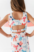 Load image into Gallery viewer, Red, White + BOWS | Tennis Dress